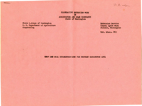 Crop and soil recommendations for western Washington, 1951