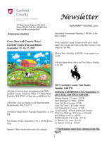 Garfield County Extension Newsletter, September-October 2017