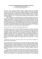 The future of the European Veterinary Libraries Group (EVLG)