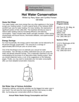 Hot Water Conservation