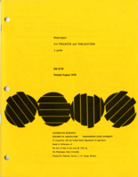 Washington 4-H projects and publications: A guide
