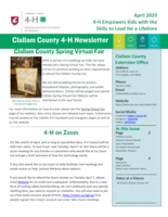Clallam County 4-H Newsletter, April 2020