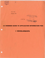 4-H member guide to application information for scholarships