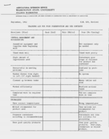 Training aid for food preservation and use contests