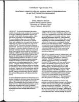 Teaching users to utilize animal health information in an electronic environment