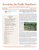 Sustaining the Pacific Northwest, March 2005