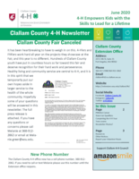 Clallam County 4-H Newsletter, June 2020