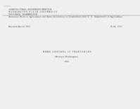 Weed control in vegetables (western Washington) 1963