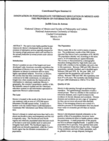 Innovation in postgraduate veterinary education in Mexico and the provision of information services