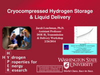Cryocompressed hydrogen storage and liquid delivery