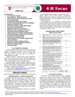 WSU Yakima County Extension 4-H Focus, June 2015