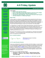 4-H Friday Update, October 21, 2016