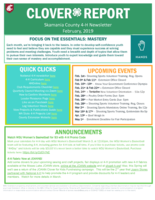 Clover Report, February 2019