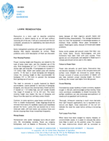 Yards and gardens: Lawn renovation