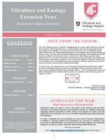 Viticulture and EnologyExtension News, Fall 2019