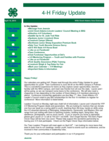 4-H Friday Update, April 10, 2015