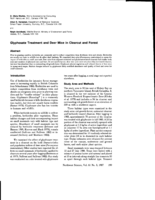 Glyphosate Treatmen and Deer Mice in Clearcut and Forest