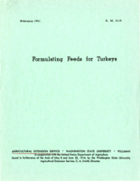 Formulating feeds for turkeys