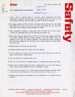 Safety suggestions for bedtime