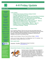 4-H Friday Update, February 1, 2019