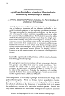 Agent-based models as behavioral laboratories for evolutionary anthropological research