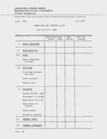 Score card for judging a slip