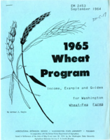 1965 wheat program: income, example and guides for Washington wheat-pea farms