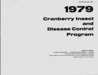 1979 Cranberry insect and disease control program