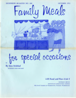 Family meals for special occasions