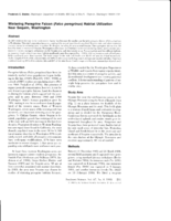 Wintering Peregrine Falcon (Falco peregrinus) Habitat Utilization Near Sequim, Washington