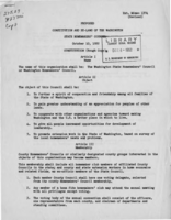 Proposed constitution and by-laws of the Washington state homemakers' council