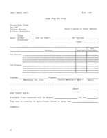 Order forms for films
