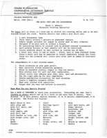 The basic suit and its accessories