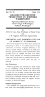 Grasses for greater production in western Washington: Perennial and common (Italian or domestic) ryegrasses