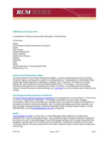 RCM News, February 2012