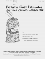 Potato cost estimates, Kittitas county? March 1959