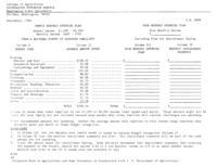 Sample monthly spending plan