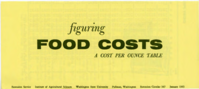 Figuring food costs: a cost per ounce table