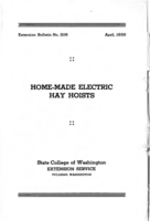 Home-made electric hay hoists