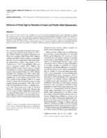 Influence of forest age on densities of Cope's and Pacific giant salamanders