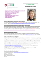 CloverGram, February 10, 2015