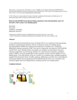 Biorenewable ROMP-based thermosetting copolymers from functionalized castor oil derivative with various cross-linking agents