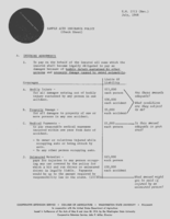 Sample auto insurance policy (check sheet)