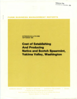 1981 cost of establishing and producing native and Scotch spearmint in the Yakima Valley, Washington