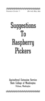Suggestions to raspberry pickers