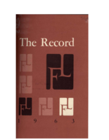 The Record, 1963