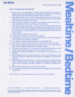 Safety suggestions for bedtime