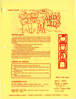 Leader's Guide: Milky ways