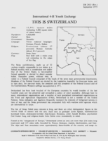 International 4-H youth exchange: This is Switzerland
