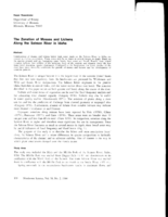 The Zonalion of Mosses and Lichens Along the Salmon River in Idaho